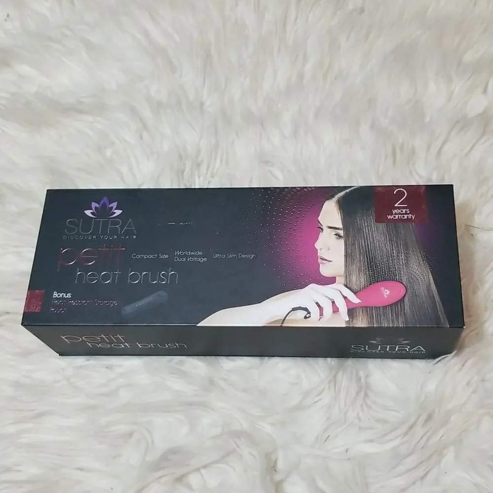 NEW! Sutra Petit Electric Heat Brush- Pink
